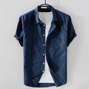 GABRIEL™ | Chemise homme à manches courtes en lin et coton