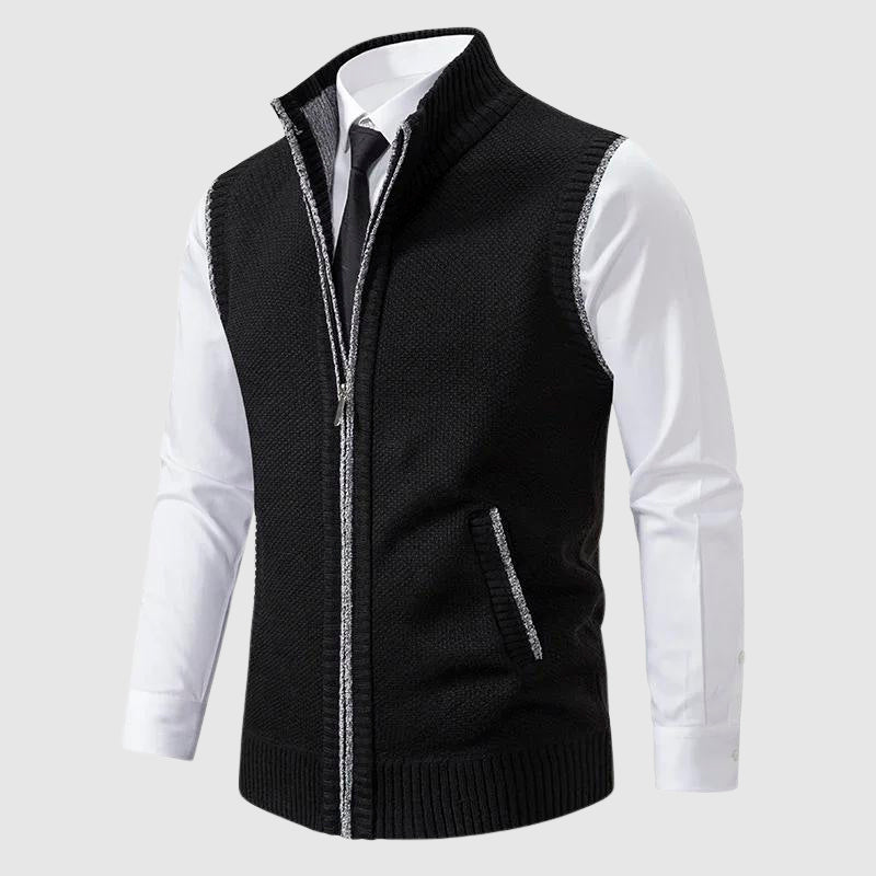 GABRIEL™ | Gilet zippé en mélange de laine pour homme