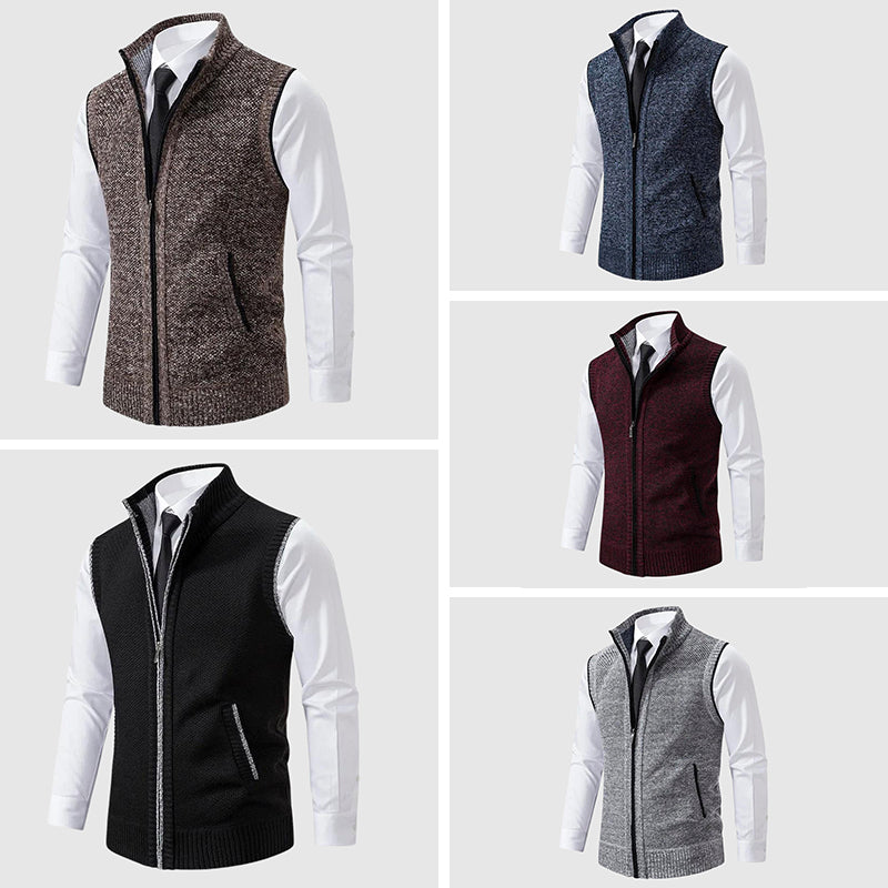 GABRIEL™ | Gilet zippé en mélange de laine pour homme