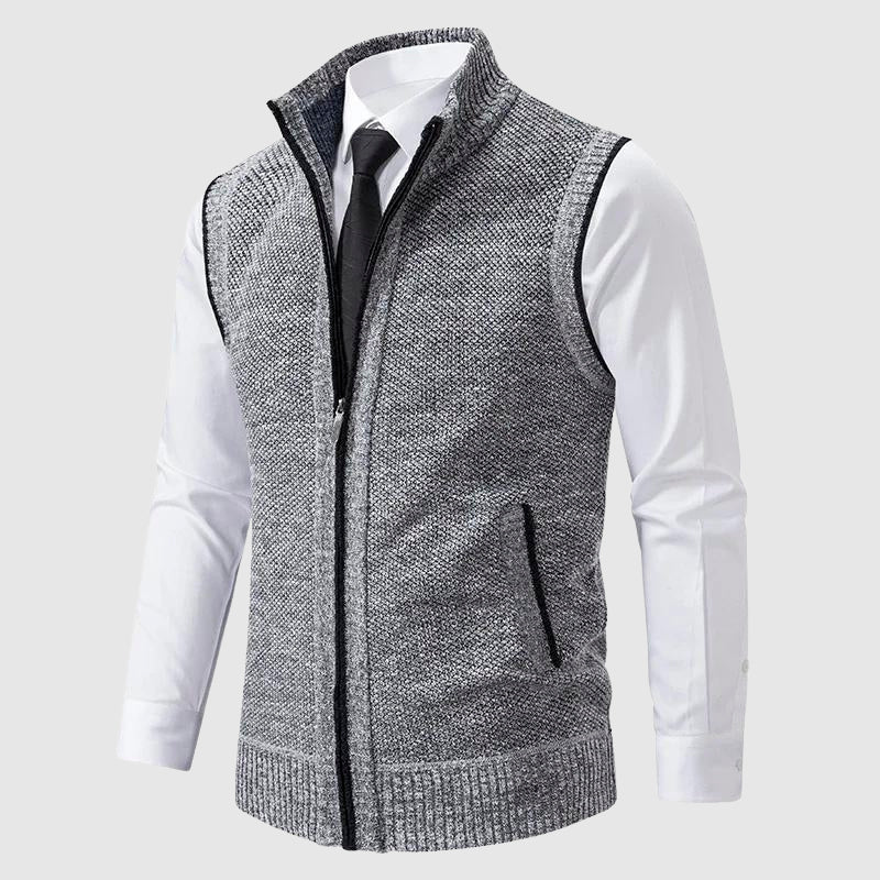 GABRIEL™ | Gilet zippé en mélange de laine pour homme