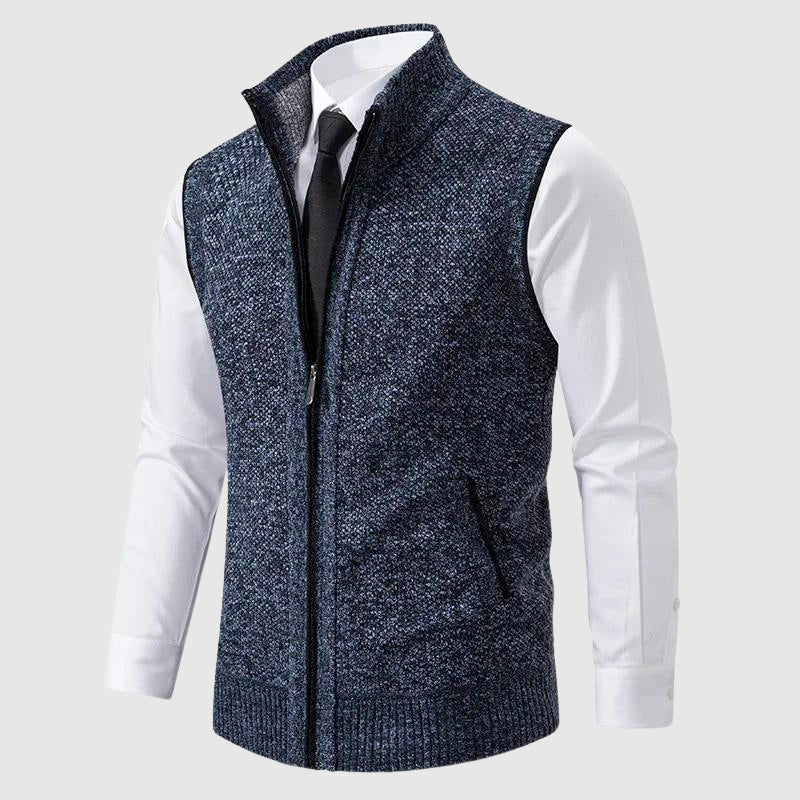 GABRIEL™ | Gilet zippé en mélange de laine pour homme