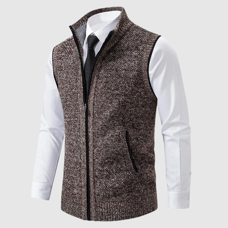 GABRIEL™ | Gilet zippé en mélange de laine pour homme