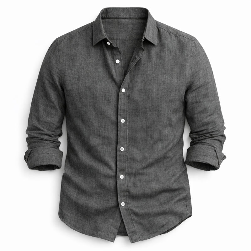 GABRIEL™ | Chemise à manches longues pour homme en coton et lin