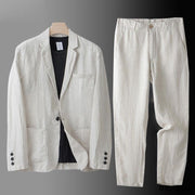 GABRIEL™ | Costume homme en lin et coton
