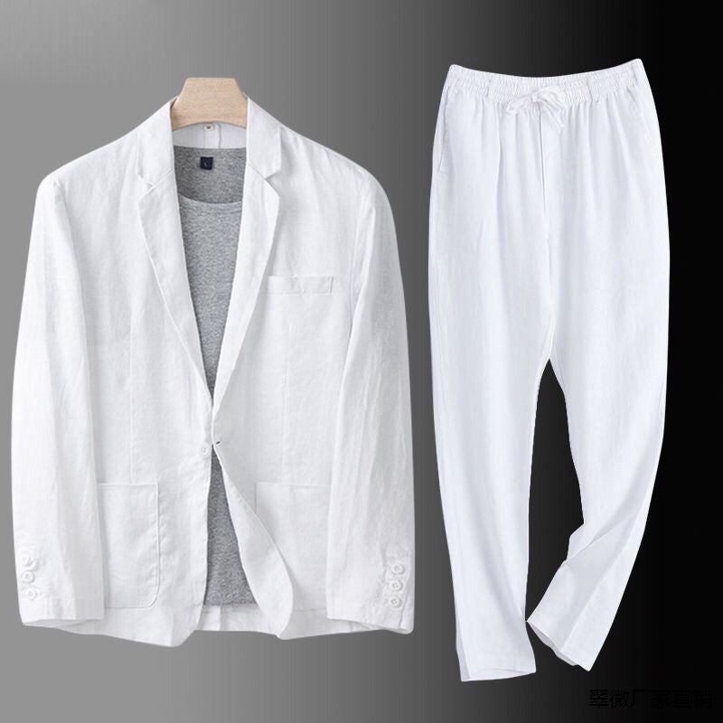 GABRIEL™ | Costume homme en lin et coton