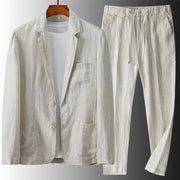 GABRIEL™ | Ensemble blazer et pantalon en lin pour homme