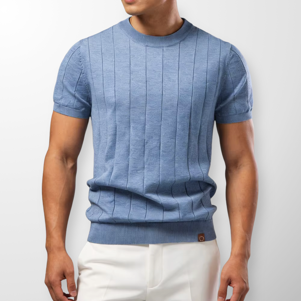 GABRIEL™ | Haut tricoté pour homme à rayures verticales