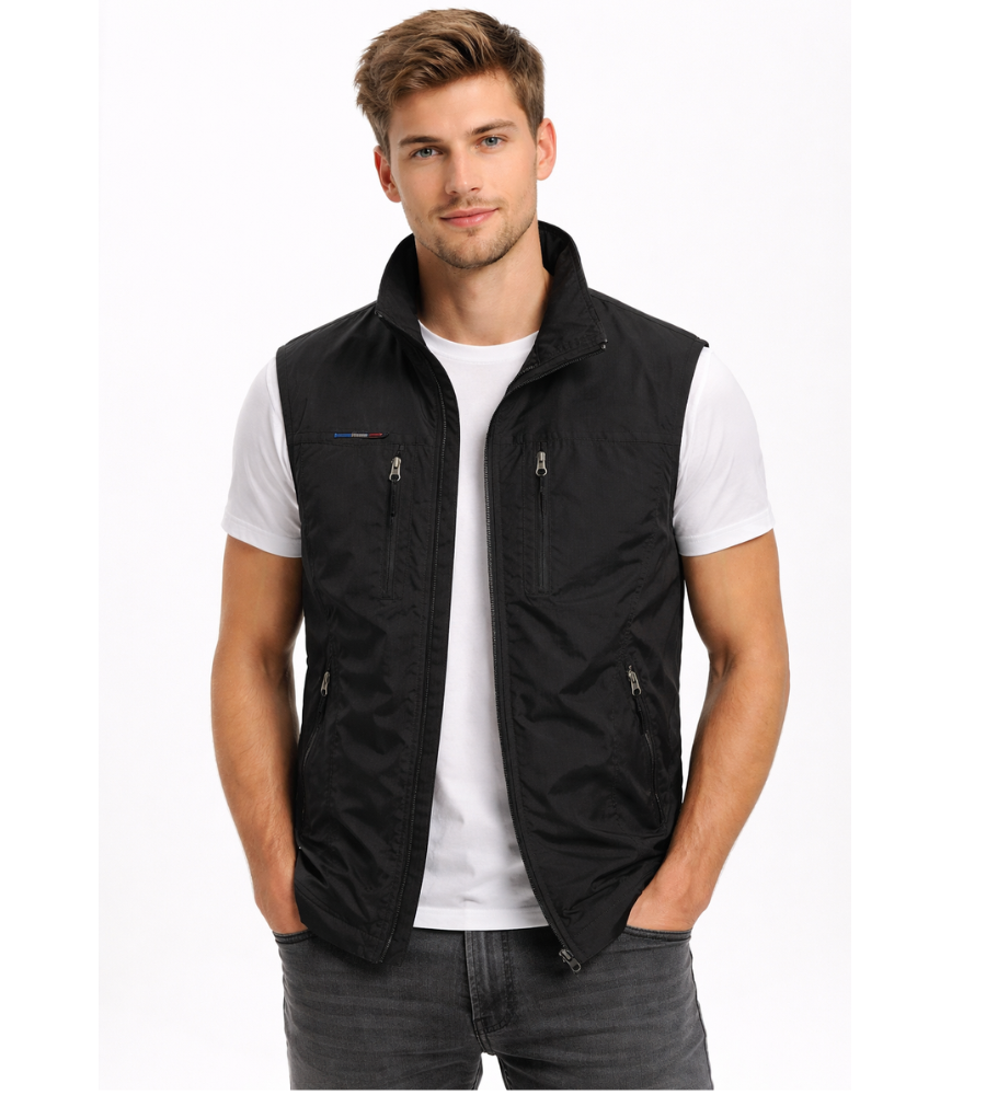 GABRIEL™ | Gilet zippé en nylon pour homme