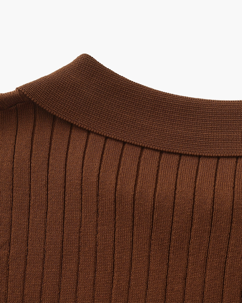 GABRIEL™ | Polo Maille Côtelée