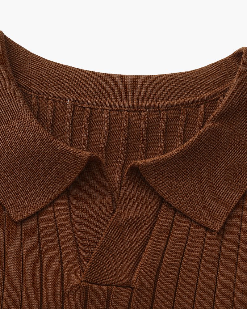 GABRIEL™ | Polo Maille Côtelée