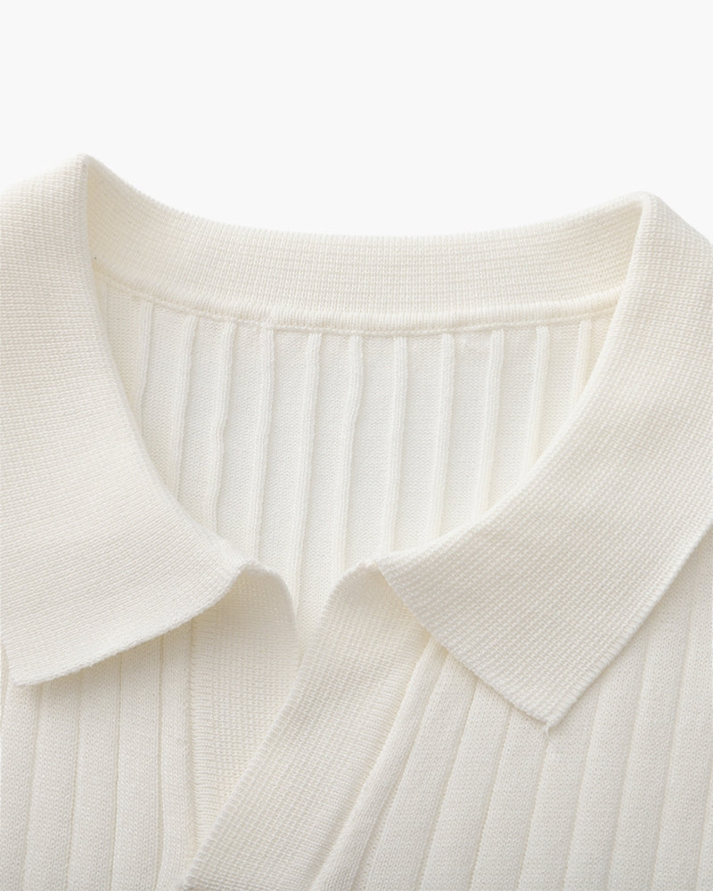 GABRIEL™ | Polo Maille Côtelée