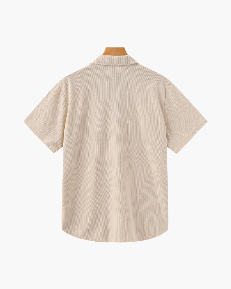 GABRIEL™ | Ensemble Velours Côtelé Chemise Short