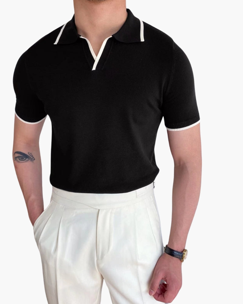 GABRIEL™ | Polo Maille Marine