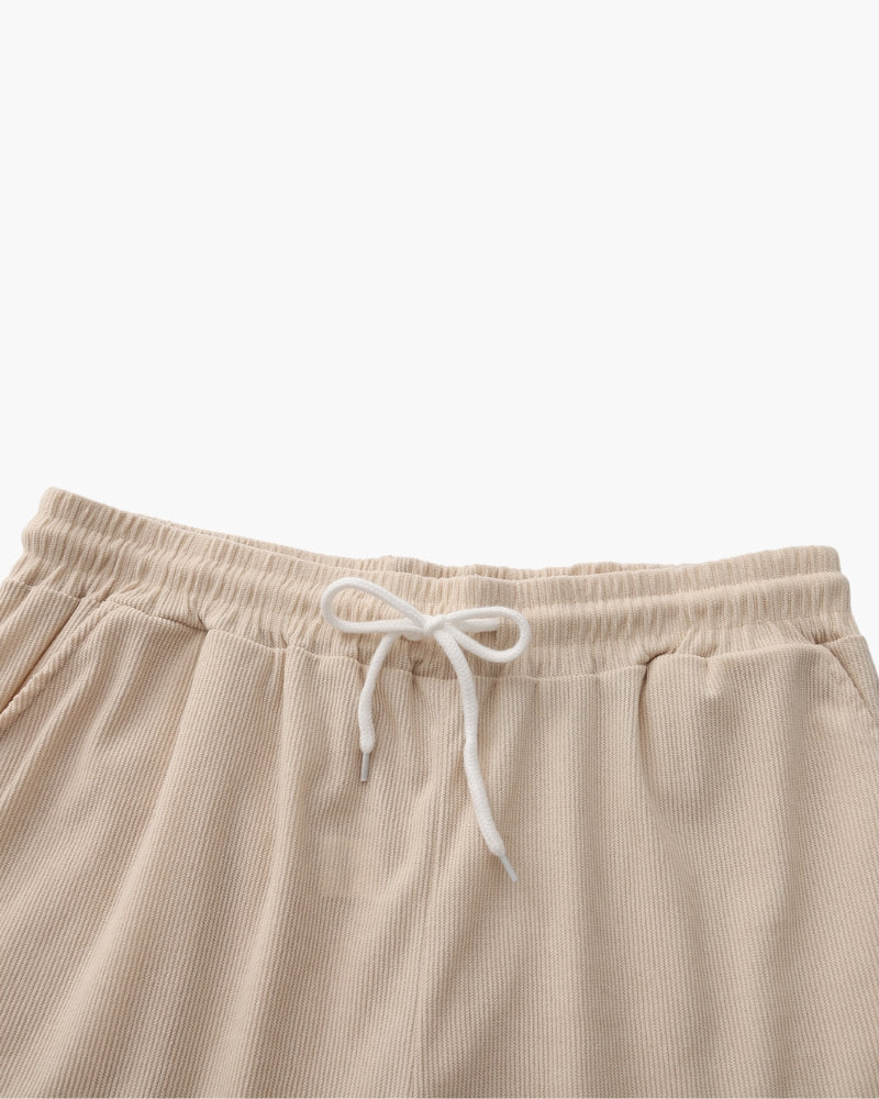 GABRIEL™ | Ensemble Velours Côtelé Chemise Short