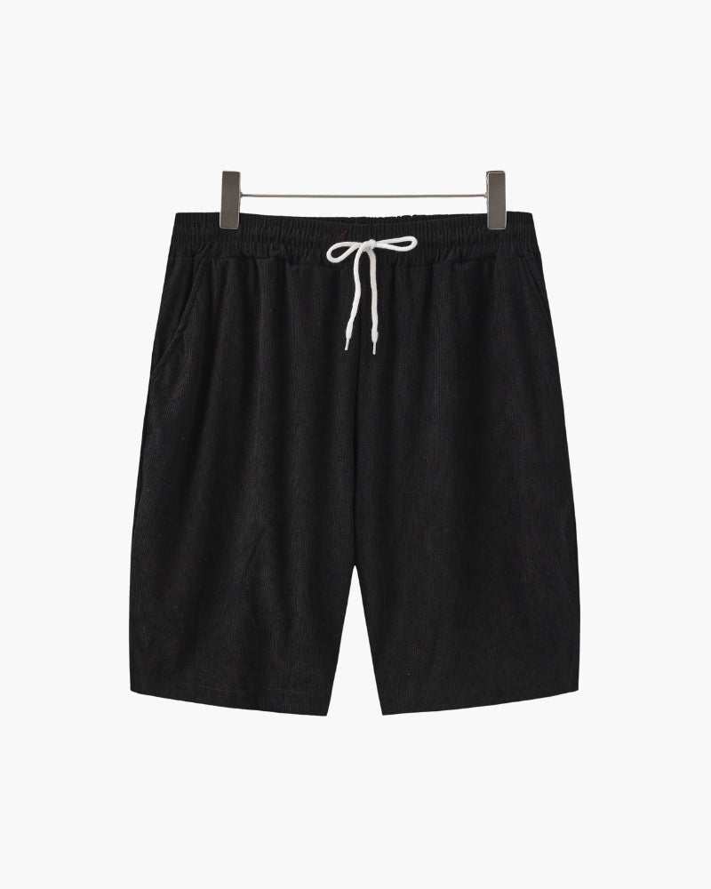 GABRIEL™ | Ensemble Velours Côtelé Chemise Short