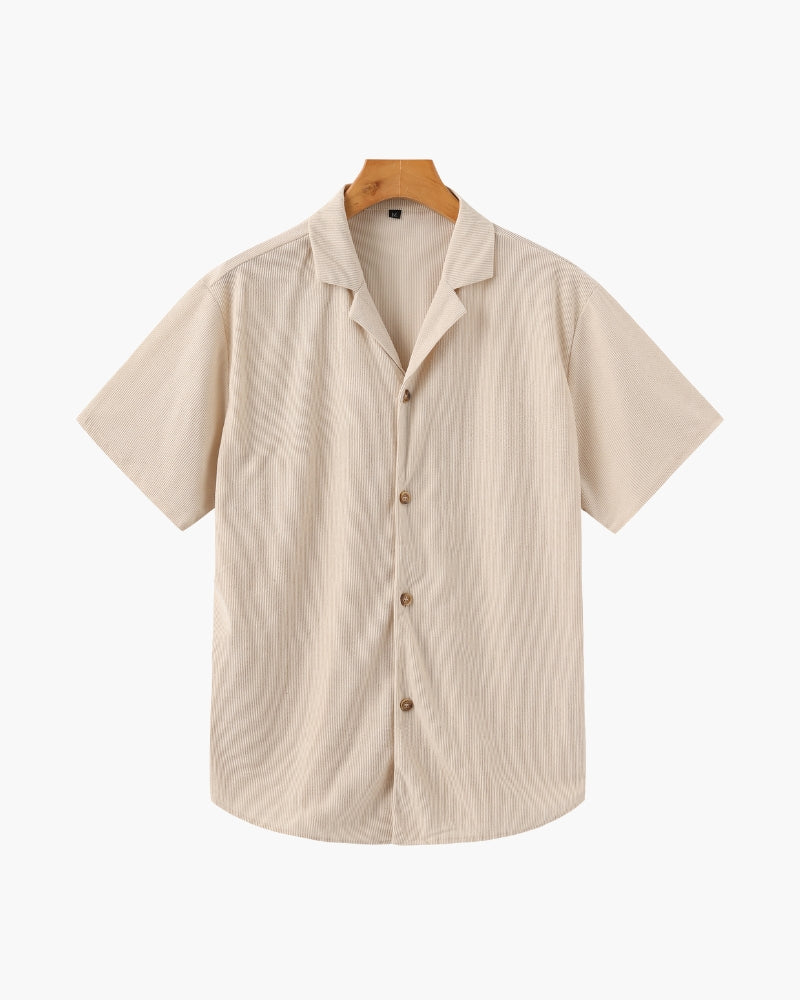 GABRIEL™ | Ensemble Velours Côtelé Chemise Short