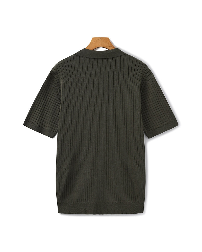 GABRIEL™ | Polo Maille Côtelée