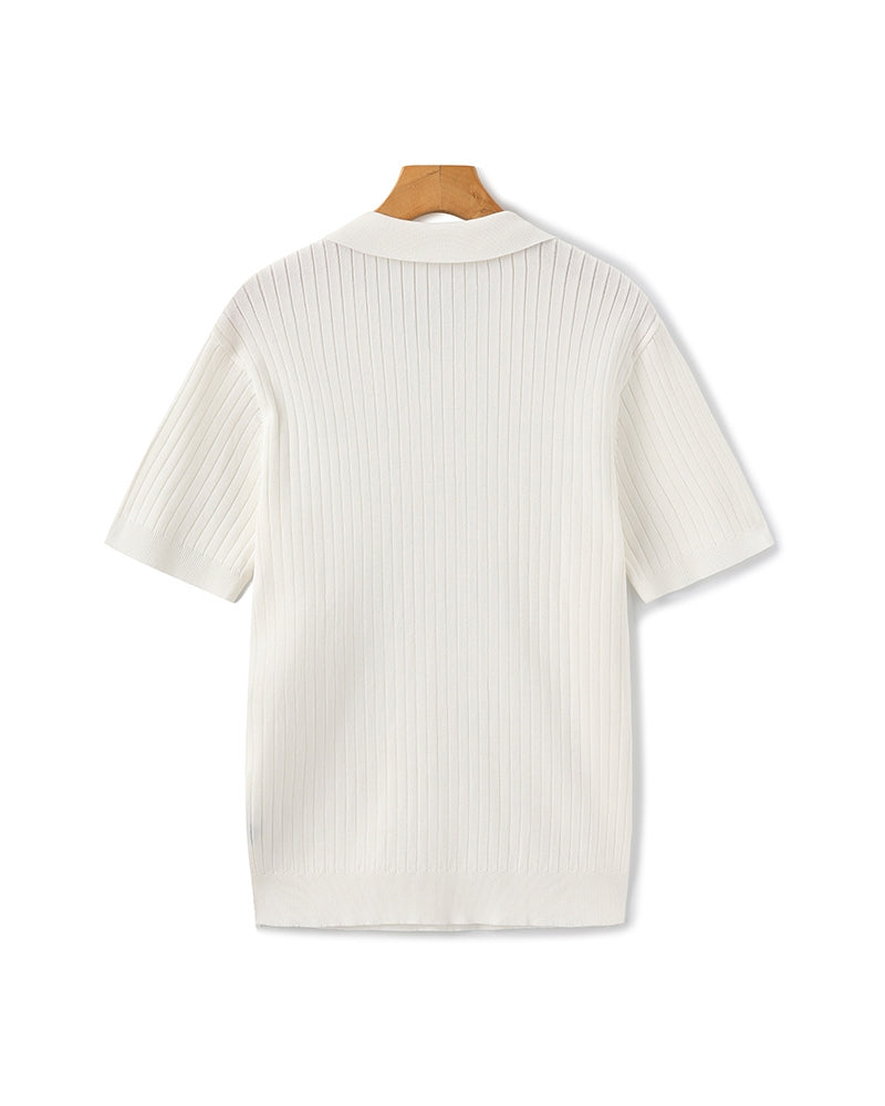 GABRIEL™ | Polo Maille Côtelée