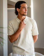 GABRIEL™ | Polo Maille Côtelée