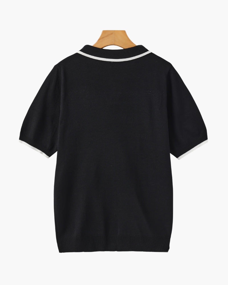 GABRIEL™ | Polo Maille Marine