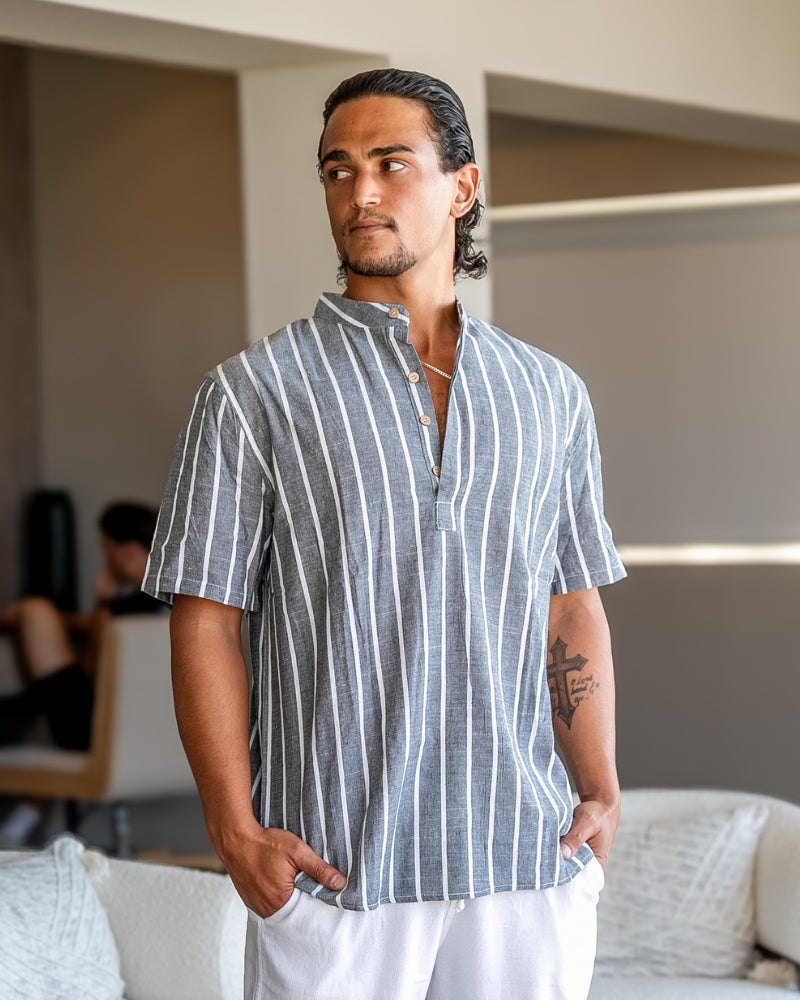 GABRIEL™ | Polo Marin Côtelé