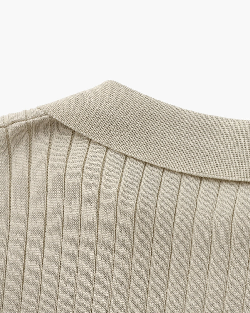 GABRIEL™ | Polo Maille Côtelée