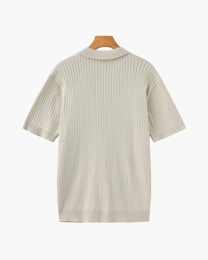 GABRIEL™ | Polo Maille Côtelée