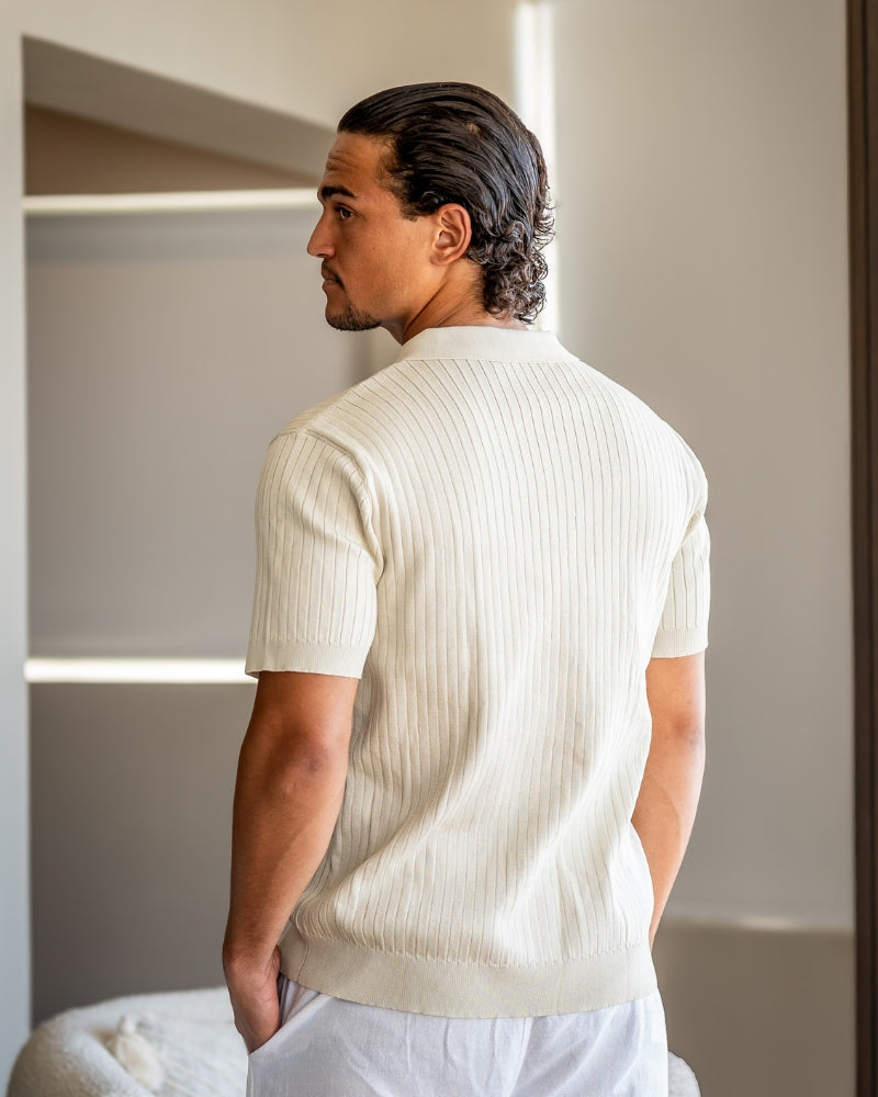 GABRIEL™ | Polo Maille Côtelée