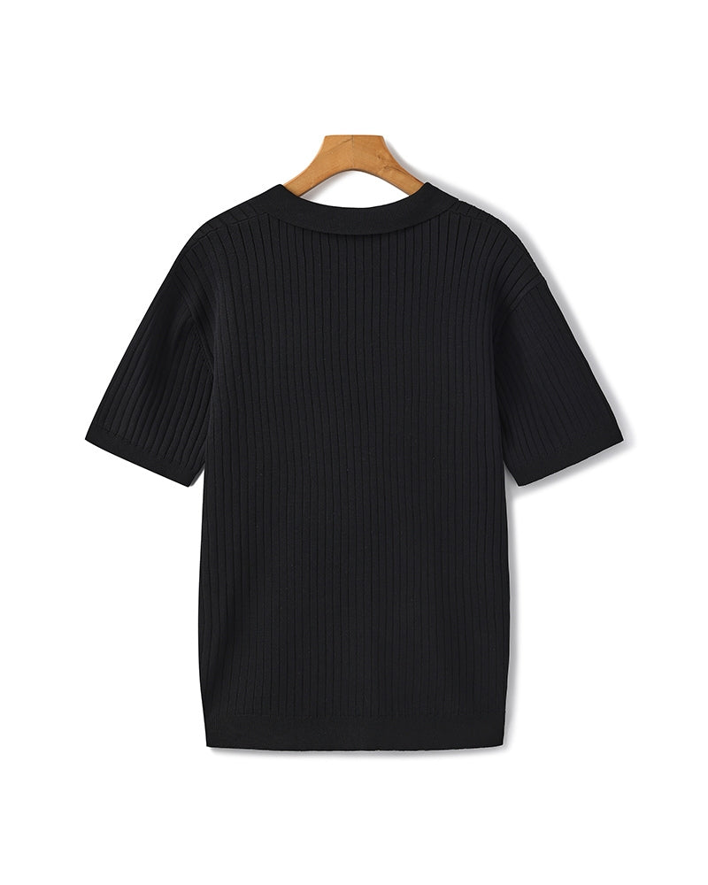 GABRIEL™ | Polo Maille Côtelée