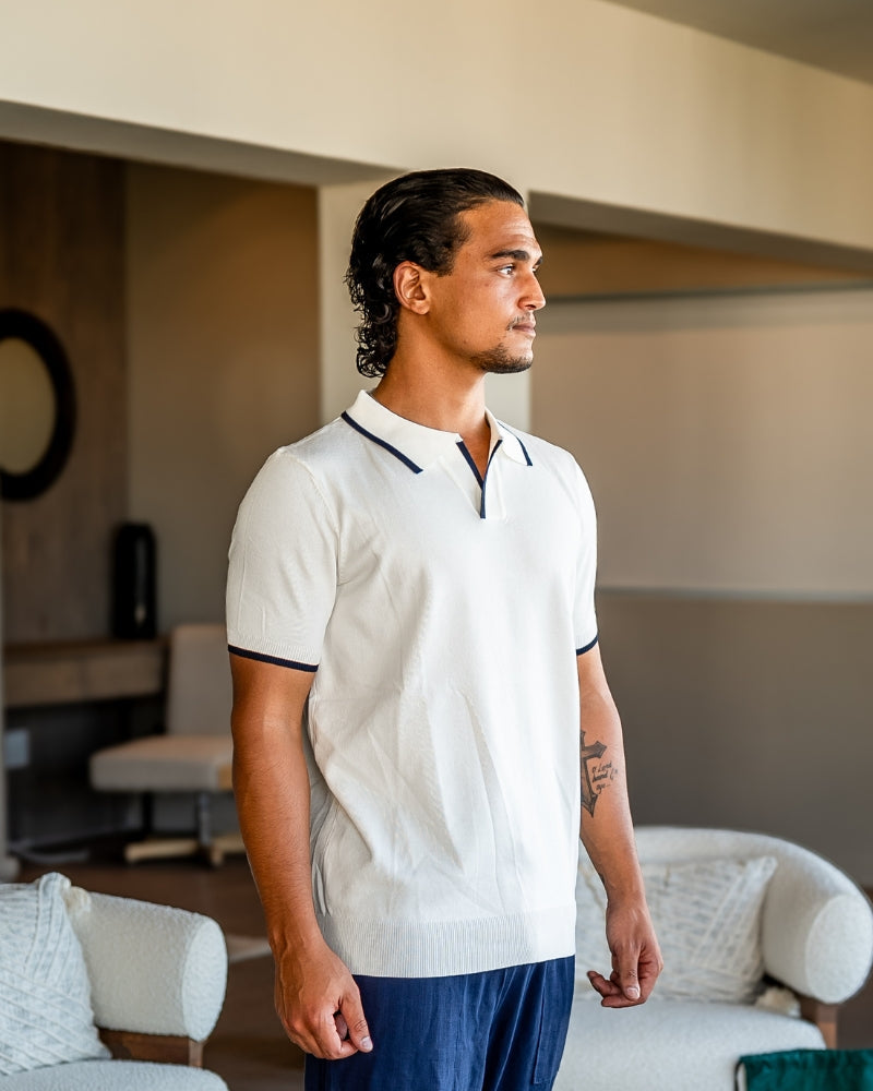 GABRIEL™ | Polo Maille Marine