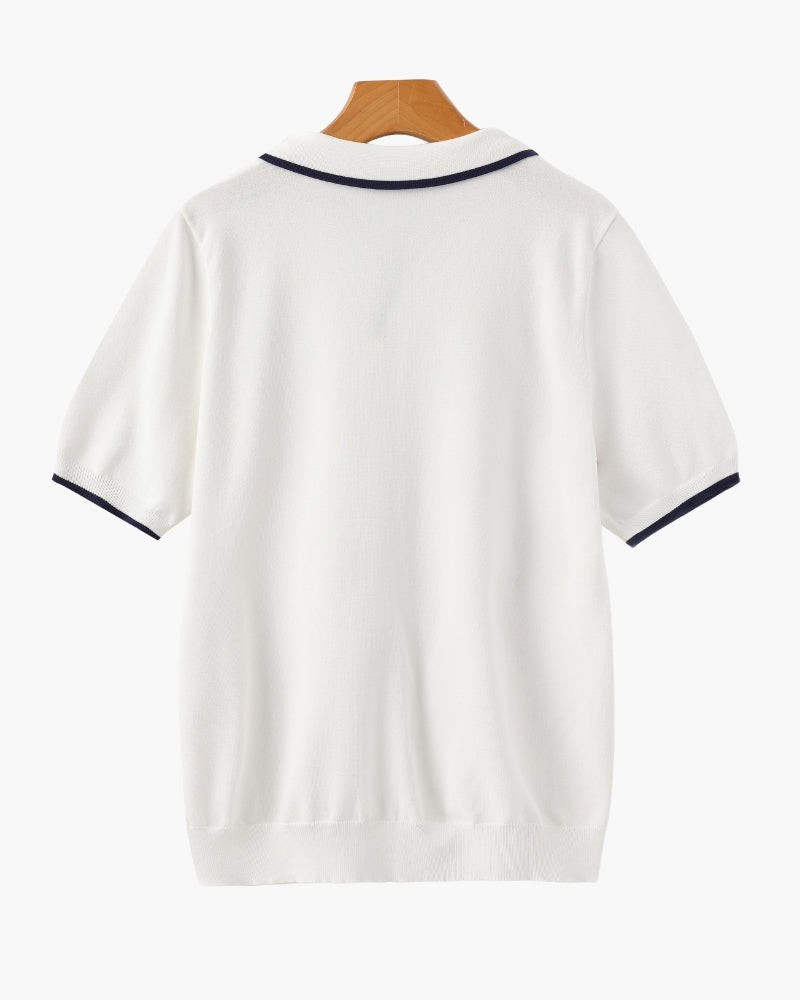 GABRIEL™ | Polo Maille Marine