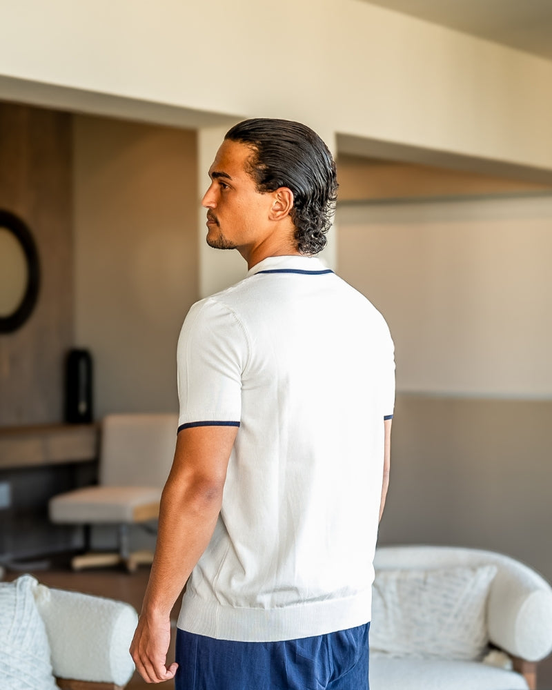 GABRIEL™ | Polo Maille Marine