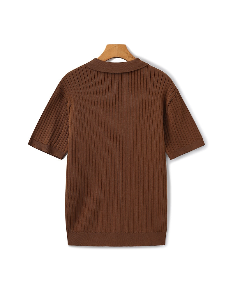 GABRIEL™ | Polo Maille Côtelée