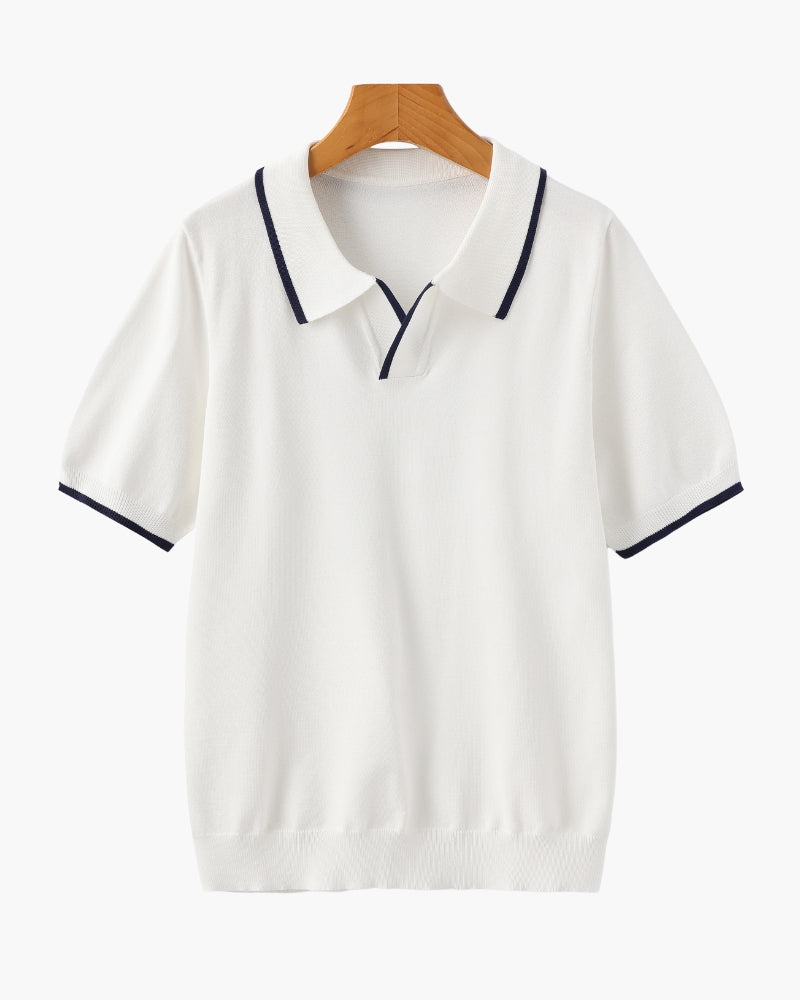 GABRIEL™ | Polo Maille Marine