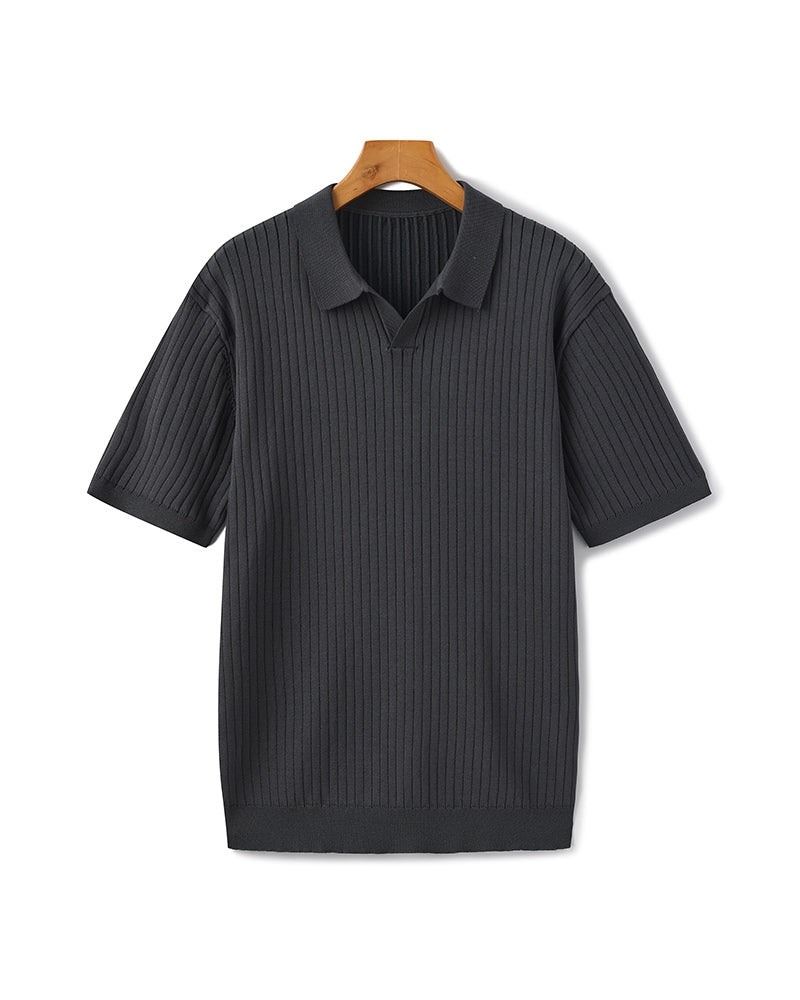 GABRIEL™ | Polo Maille Côtelée