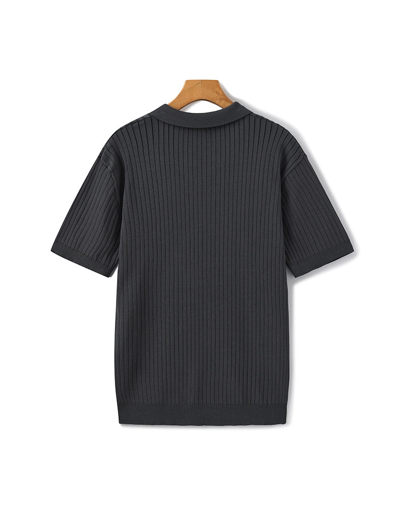 GABRIEL™ | Polo Maille Côtelée
