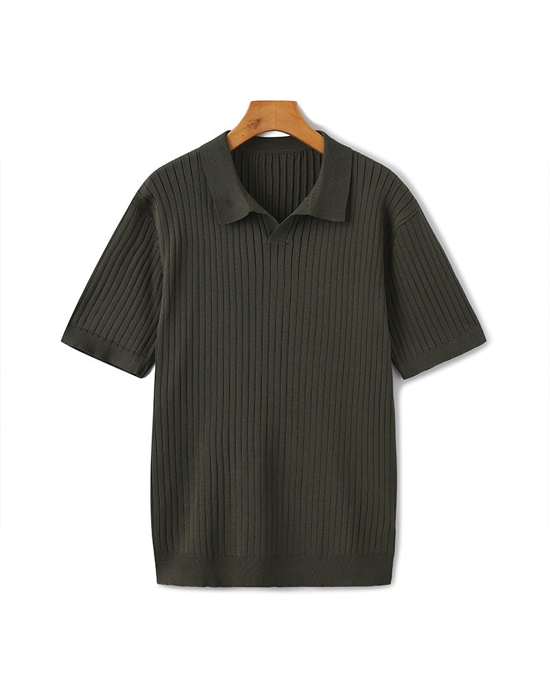 GABRIEL™ | Polo Maille Côtelée