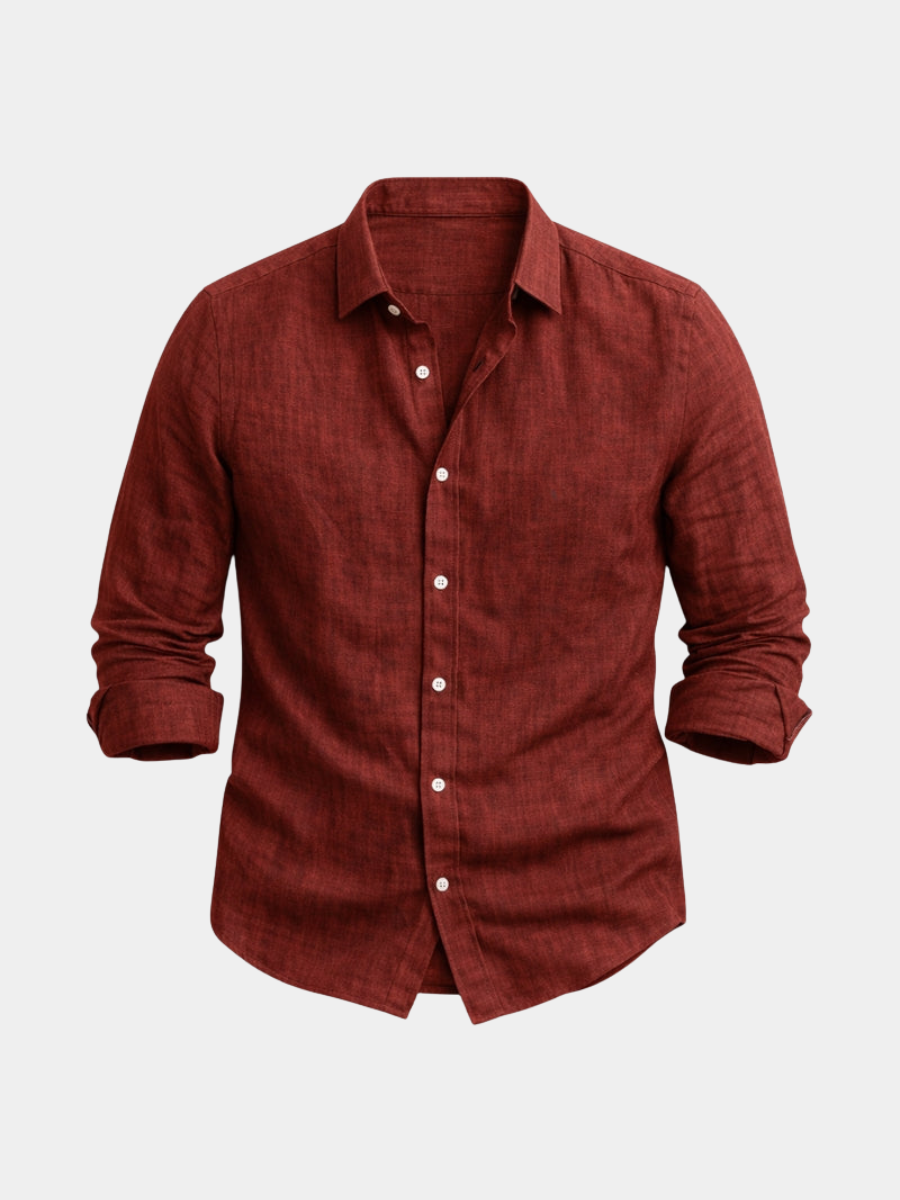GABRIEL™ | Chemise à manches longues pour homme en coton et lin