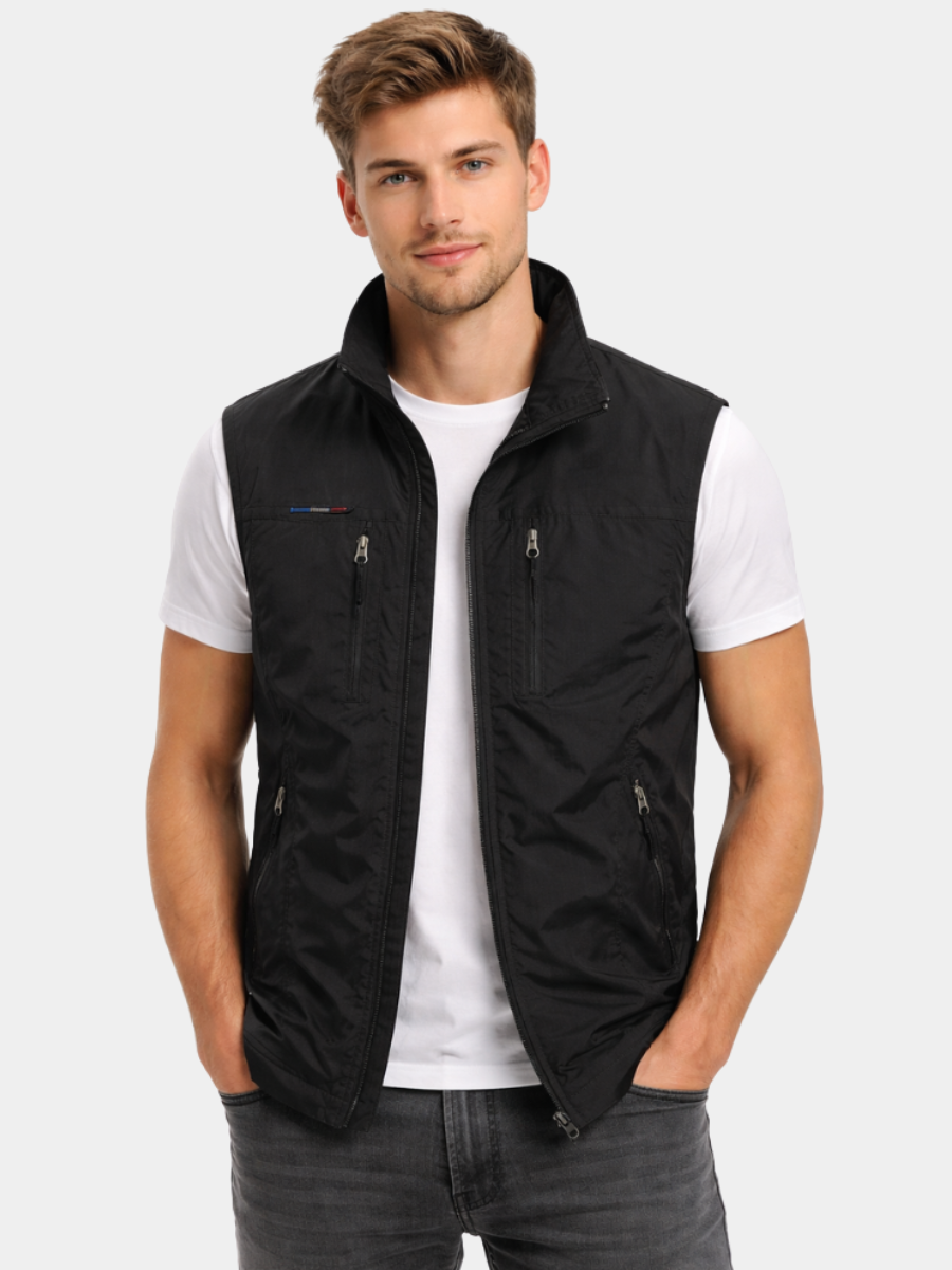 GABRIEL™ | Gilet zippé en nylon pour homme