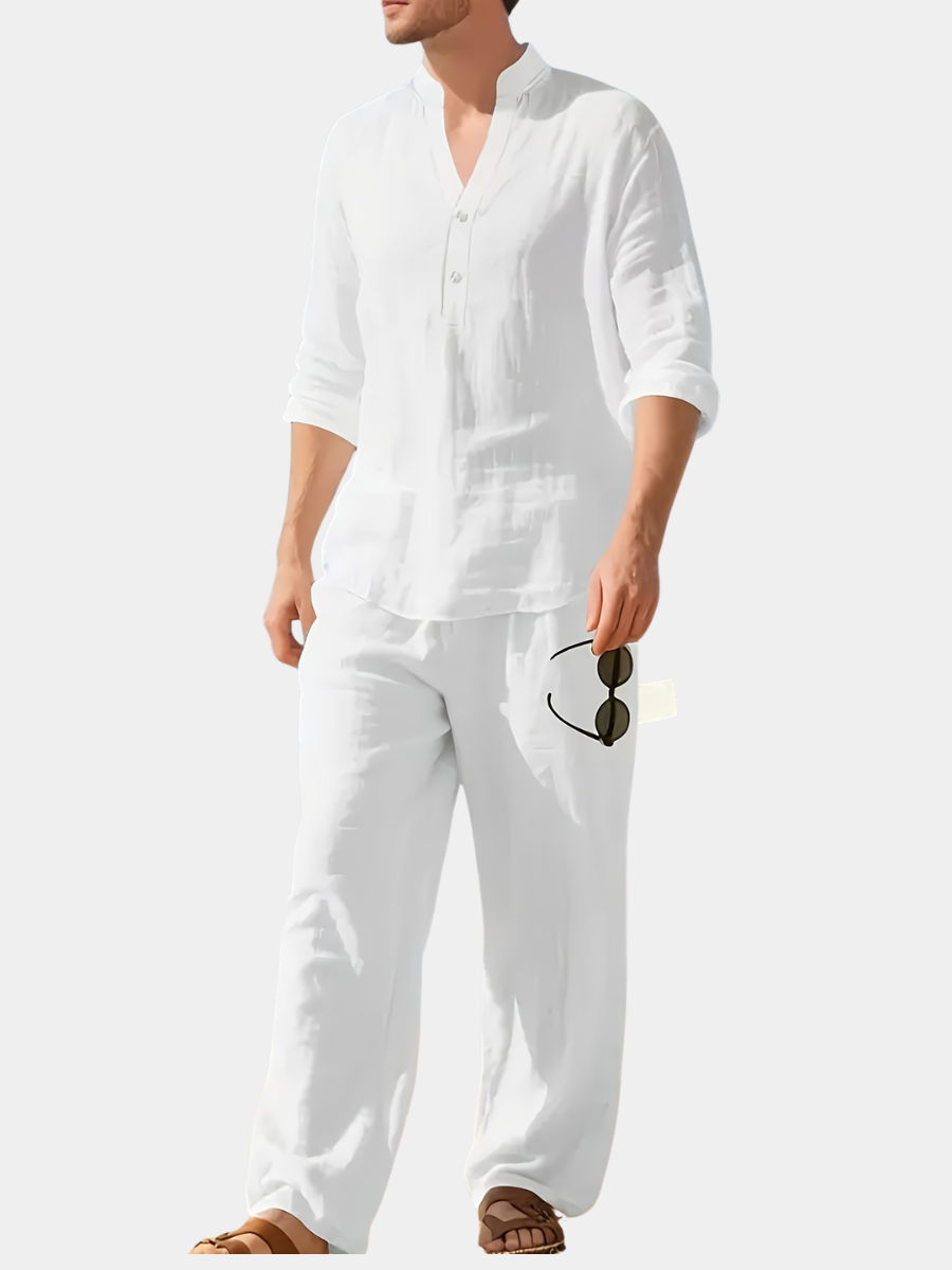 GABRIEL™ | Ensemble homme coordonné en lin tissé