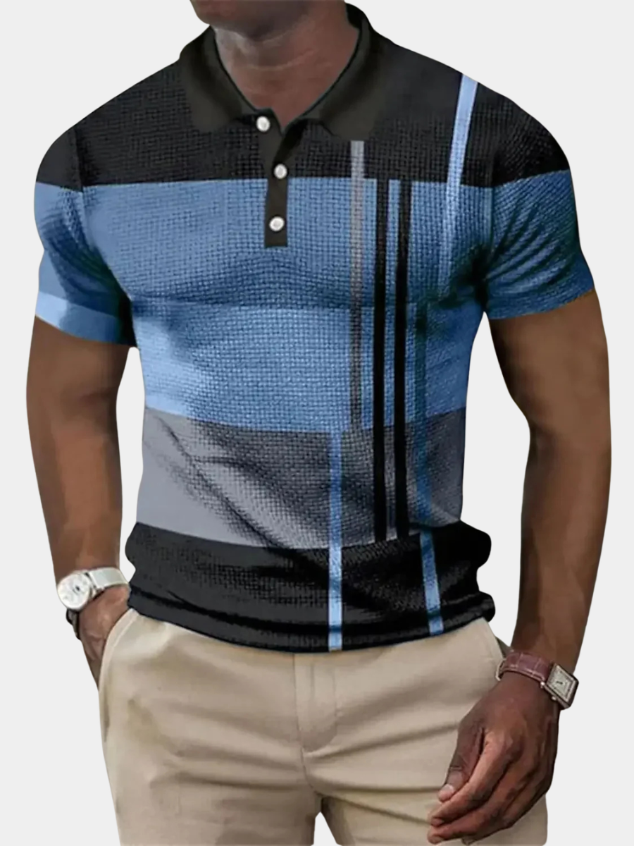 GABRIEL™ | Polo extensible rayé pour homme