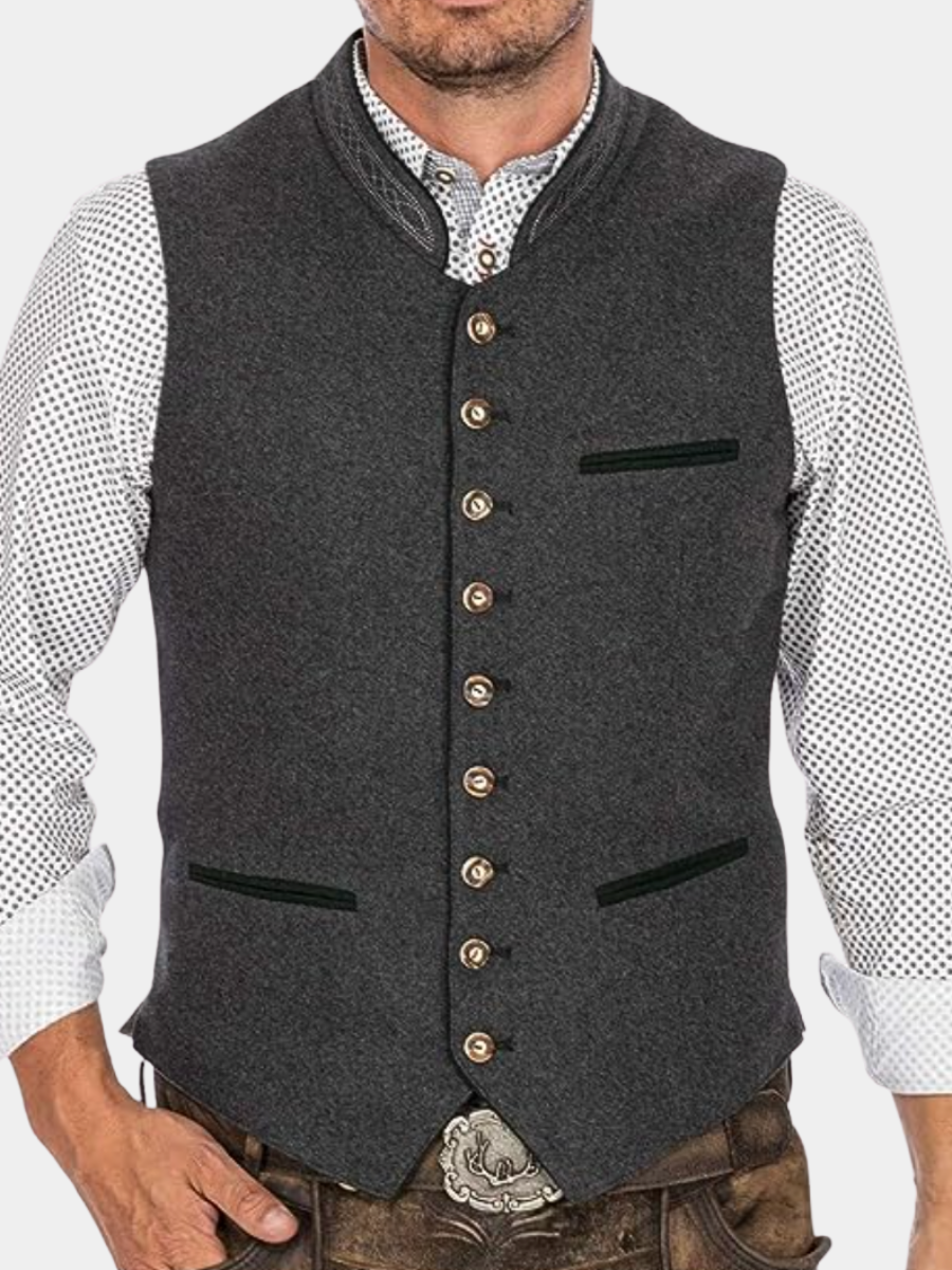 GABRIEL™ | Gilet traditionnel ajusté pour homme