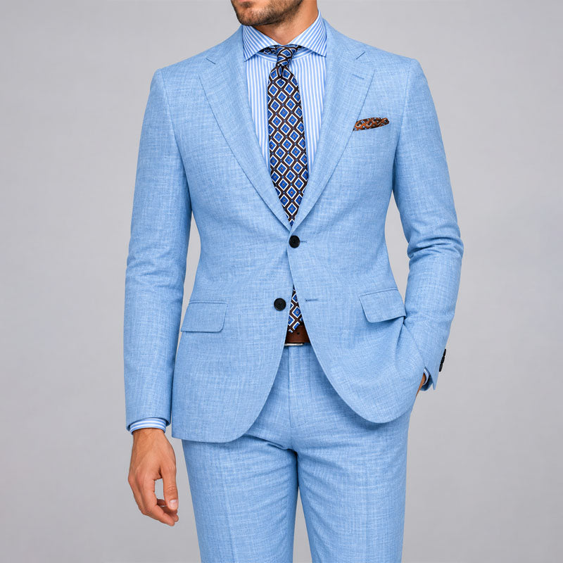 GABRIEL™ | Costume deux pièces ajusté en lin pour homme