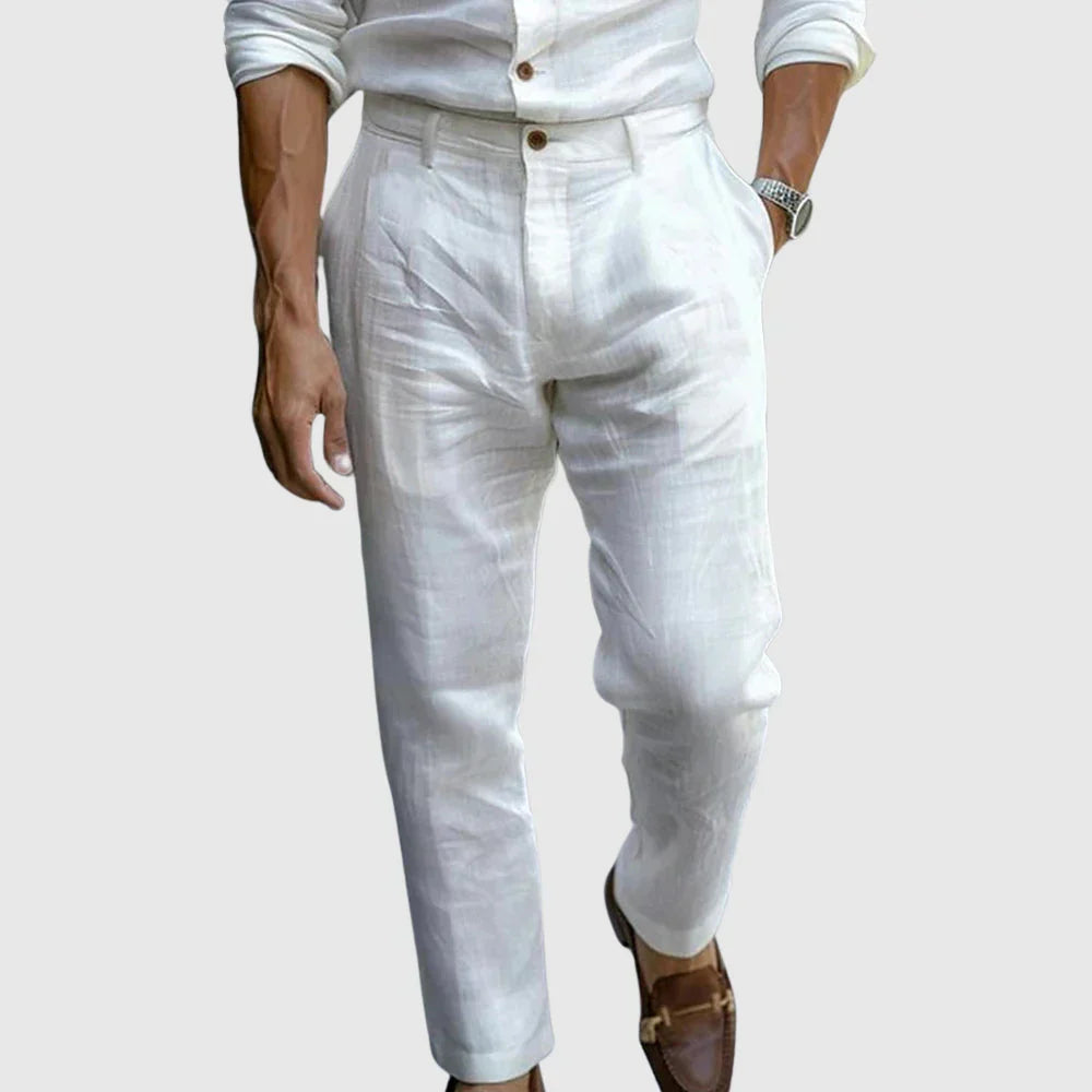 GABRIEL™ | Pantalon plissé en lin pour homme