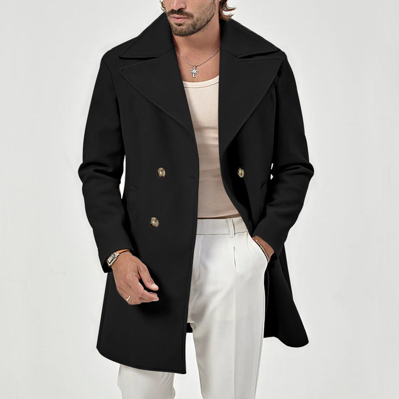 GABRIEL™ | Manteau pour homme en mélange de laine à col à revers