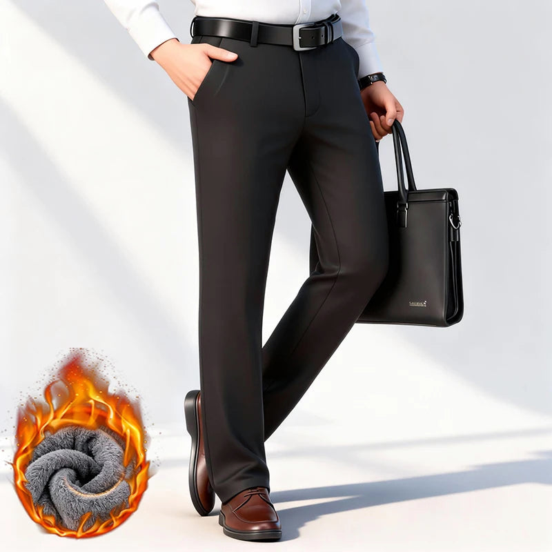 GABRIEL™ | Pantalon habillé pour homme doublé en polaire