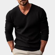 GABRIEL™ | Pull en maille acrylique à col en V pour homme