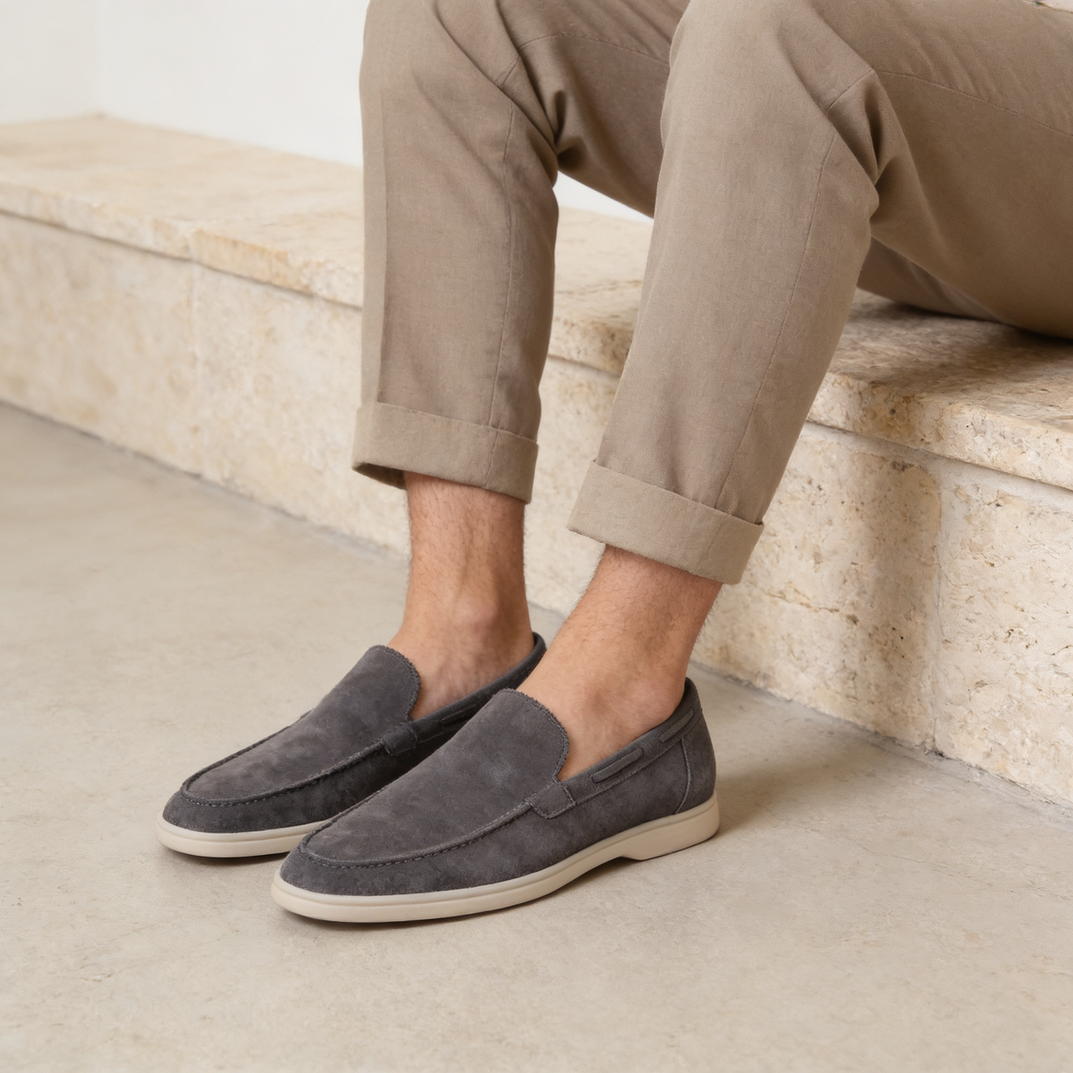 GABRIEL™ | Mocassins pour hommes en daim