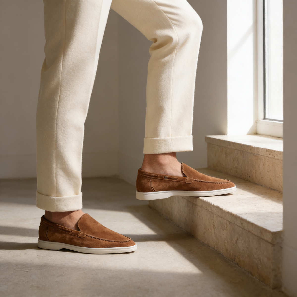 GABRIEL™ | Mocassins pour hommes en daim