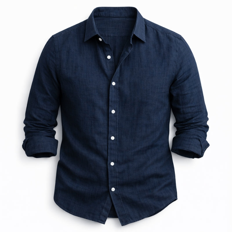 GABRIEL™ | Chemise à manches longues pour homme en coton et lin